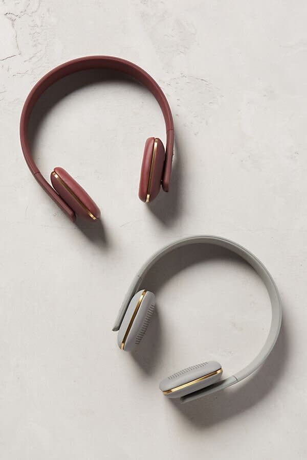 She'll love carrying around these stylish headphones. <strong><a href="https://fave.co/2TvbQFJ" target="_blank" rel="noopener noreferrer">Get these headphones at Anthropologie</a></strong>.&nbsp;