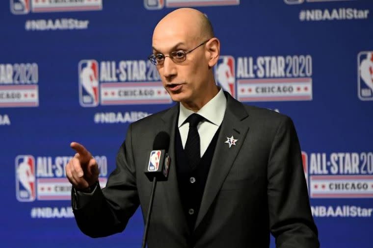 NBA總裁確認重啟計畫，把健康和安全放在首位。（法新社資料照）