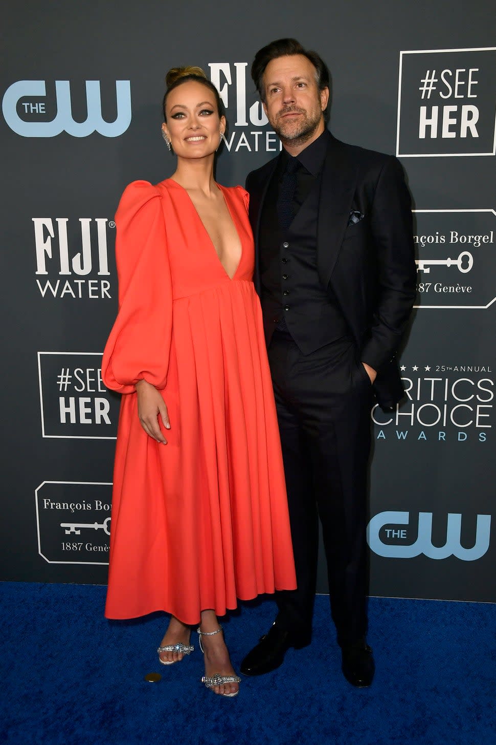 Olivia Wilde and Jason Sudeikis at 2020 Critics' Choice Awards