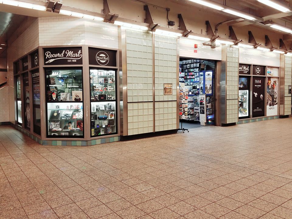 The Record Mart at the Times Square subway station was forced to close after the panemic. Facebook/Record Mart NYC