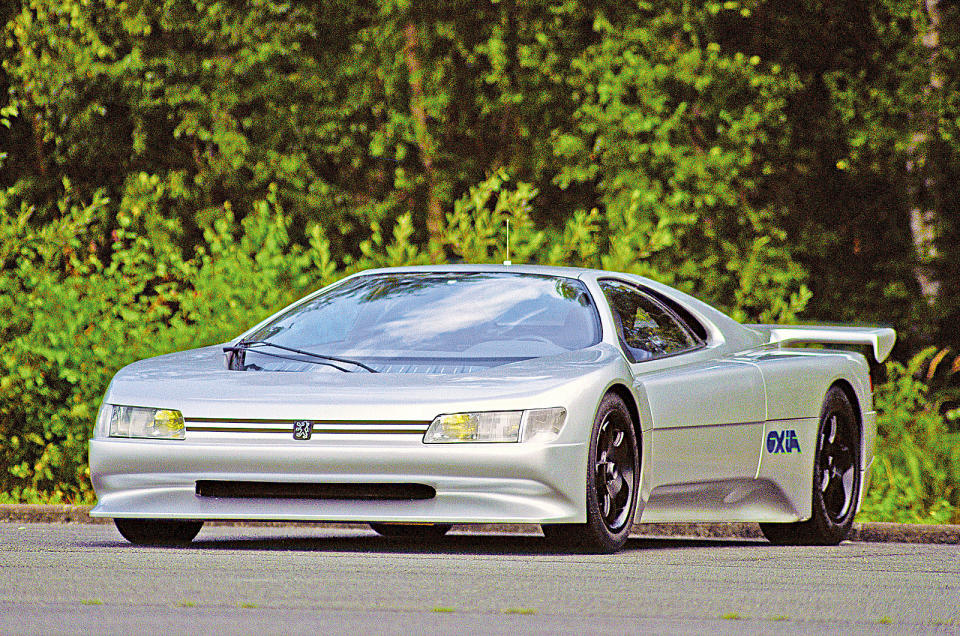 <p>The remarkable Quasar was followed just four years later by the even more extreme Oxia. Although it had conventional doors and the corporate Peugeot ‘face’, it also featured hinged, one-piece front and rear sections made of a Kevlar/carbonfibre composite. Like the<strong> Quasar</strong>, it was both mid-engined and four-wheel drive, but Peugeot also added four-wheel steering and used the <strong>2.8-litre V6</strong> engine it had co-developed with <strong>Renault </strong>and Volvo.</p><p>Although it was originally intended for large and not necessarily high-performance cars, the PRV unit had a lot of potential. As fitted to the Oxia, with twin turbochargers, it produced around <strong>670bhp</strong>, an output well in advance of anything found in a road-legal car at the time.</p>