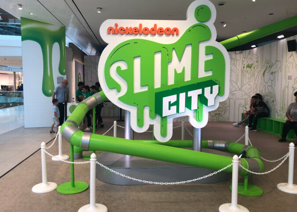 Outside Slime City at Aventura Mall