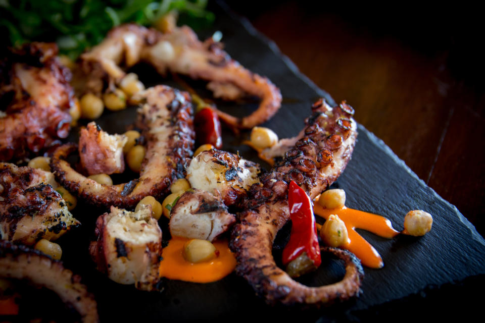 This is the octopus dish served at Virtu that Osso learned to cook from his mother. (Photo: HuffPost)