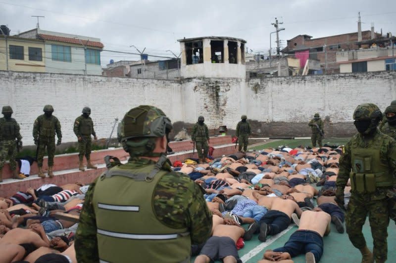 The Armed Forces of Ecuador have been conducting military operations at detention centers across the country to quell recent gang violence. Photo courtesy of Armed Forces of Ecuador/X