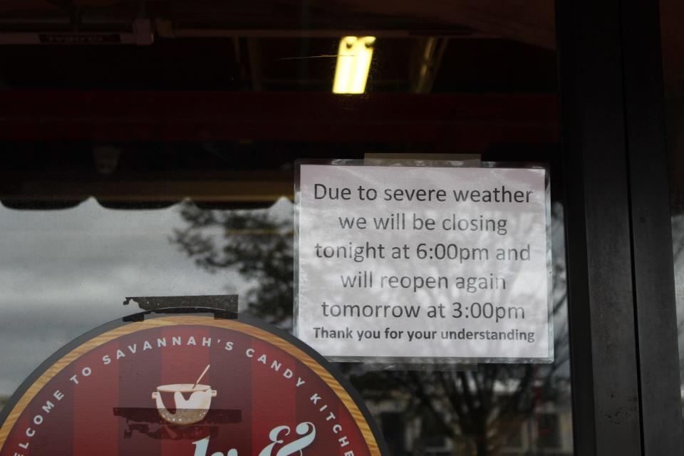 Several businesses on River street modified their opening hours. Hurricane Ian tracked further east, missing the Georgia coast and making landfall in South Carolina instead.