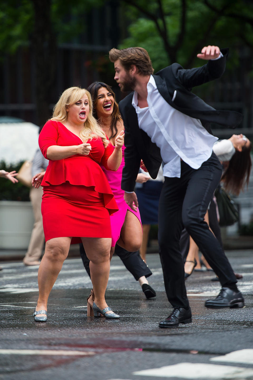 Liam Hemsworth, Rebel Wilson and Priyanka Chopra