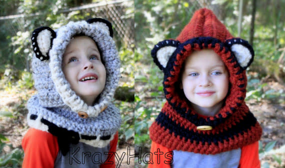 Image of Fox and Wolf hats