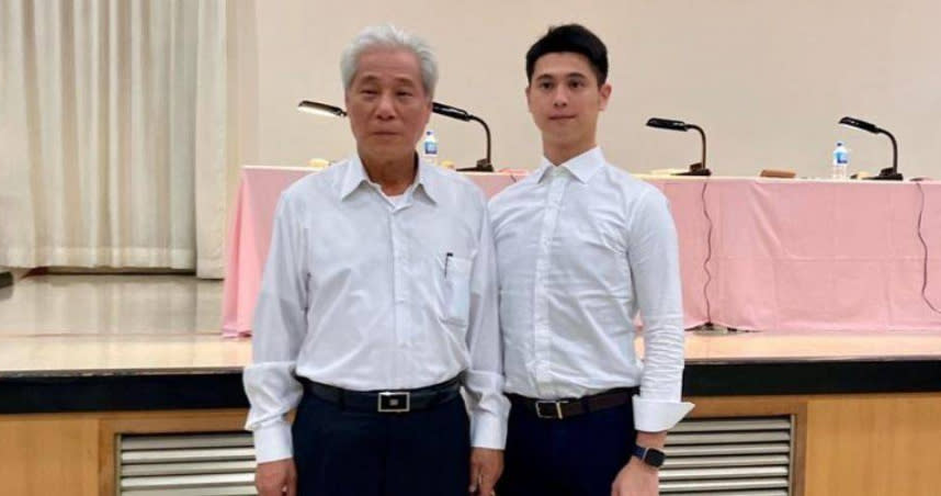 三陽董事長吳清源（左）獨子吳奕成，近年主導三陽機車開發設計，此次首度以法人身份進入董事會。（圖／業者提供）