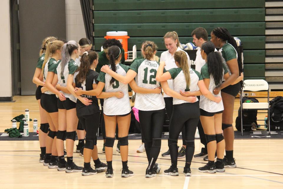 Stephanie Champine, a 2006 Bedford graduate, is the head women's volleyball coach at Richard Bland State College.