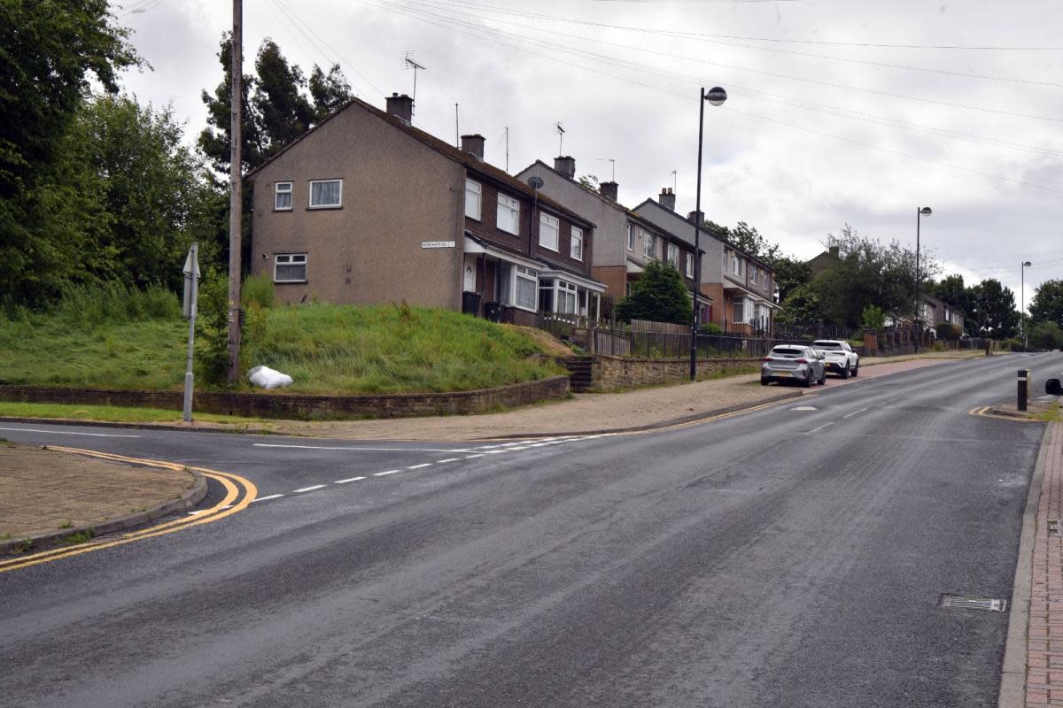 Looking up Broadstone Way, Holme Wood <i>(Image: Telegraph & Argus)</i>