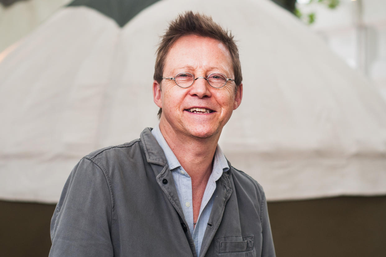 Simon Mayo attends a photocall during the annual Edinburgh International Book Festival at Charlotte Square Gardens on August 18, 2018 in Edinburgh, Scotland.  (Photo by Simone Padovani/Awakening/Getty Images)