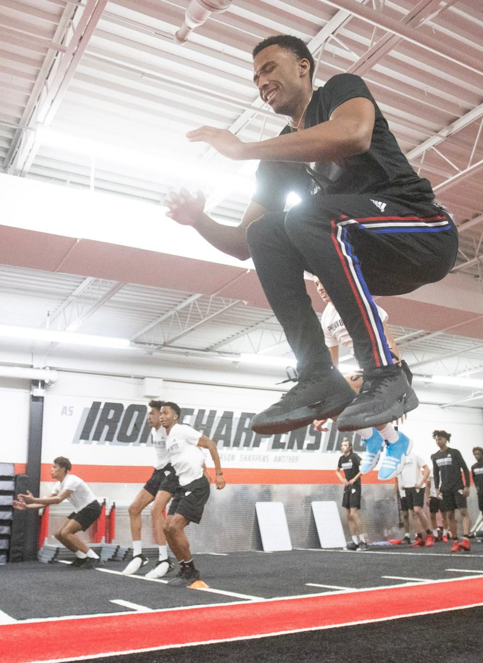 CVCA basketball standout Darryn Peterson works out at NST Sports Performance in North Canton.