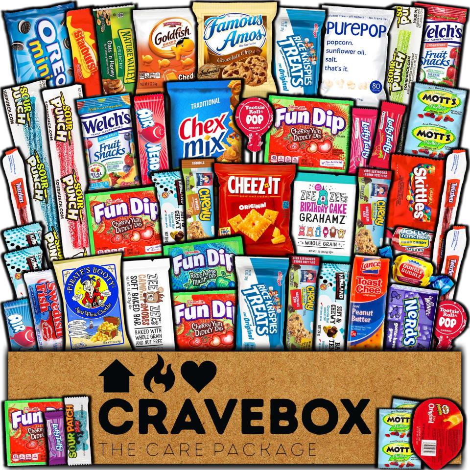 <p><a href="https://go.redirectingat.com?id=74968X1596630&url=https%3A%2F%2Fwww.walmart.com%2Fip%2FCRAVEBOX-Snack-Box-Variety-Pack-Care-Package-50-Count-Easter-Gift-Basket-Stuffers-Kids-Teens-Grandchildren-Men-Women-Adults-Food-Cookies-Chips-Arrang%2F567196451&sref=https%3A%2F%2Fwww.thepioneerwoman.com%2Fholidays-celebrations%2Fgifts%2Fg44545539%2Fstocking-stuffers-for-men%2F" rel="nofollow noopener" target="_blank" data-ylk="slk:Shop Now;elm:context_link;itc:0;sec:content-canvas" class="link ">Shop Now</a></p><p>CRAVEBOX Snack Box Variety Pack </p><p>walmart.com</p><p>$49.70</p><span class="copyright">Walmart</span>