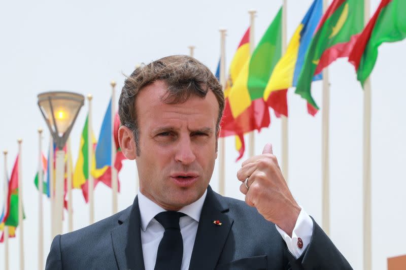 French President Emmanuel Macron and his EU counterparts meet leaders of West African states in Nouakchott