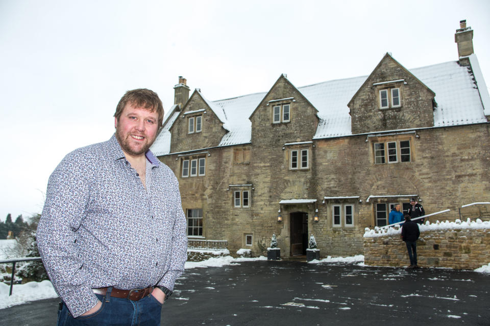 James Dickson is pleased as punch that the Packhorse Inn in Somerset has been saved (SWNS)