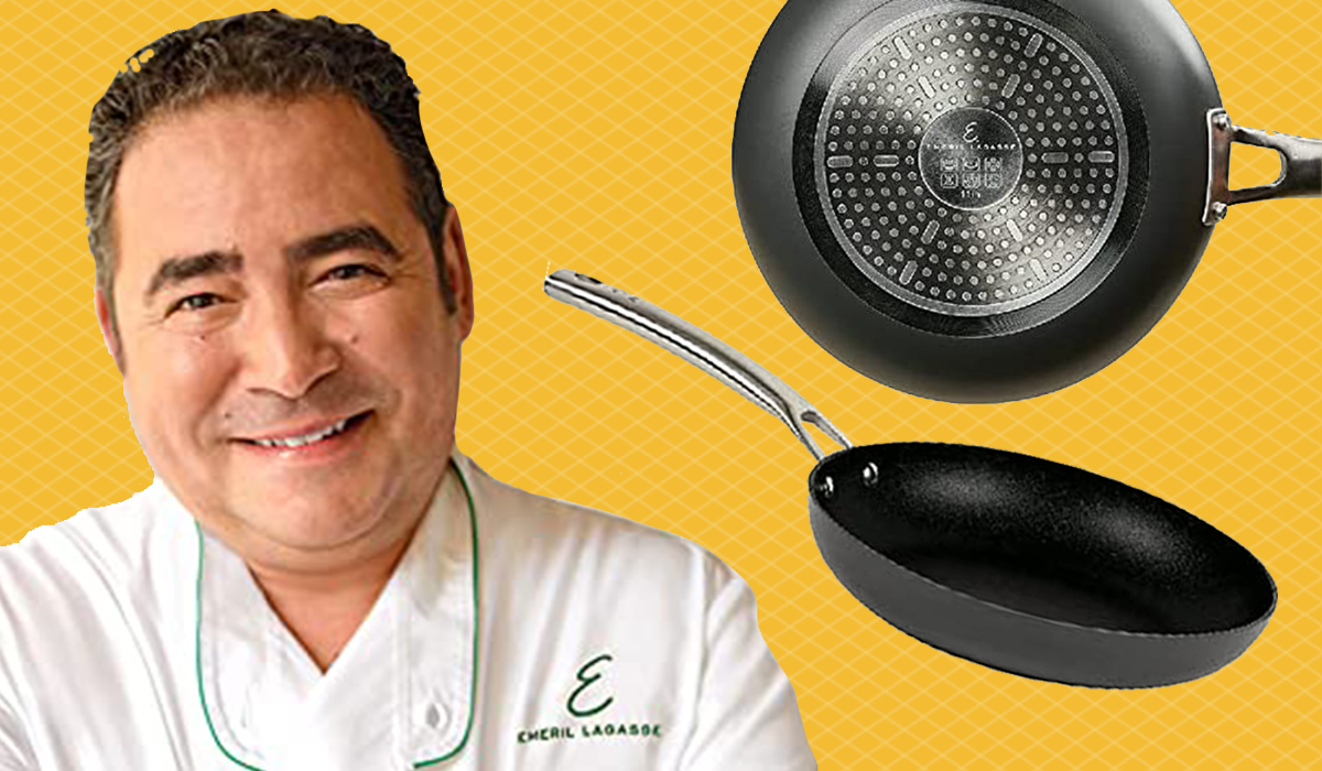 Emeril Lagasse, two views of forever pan