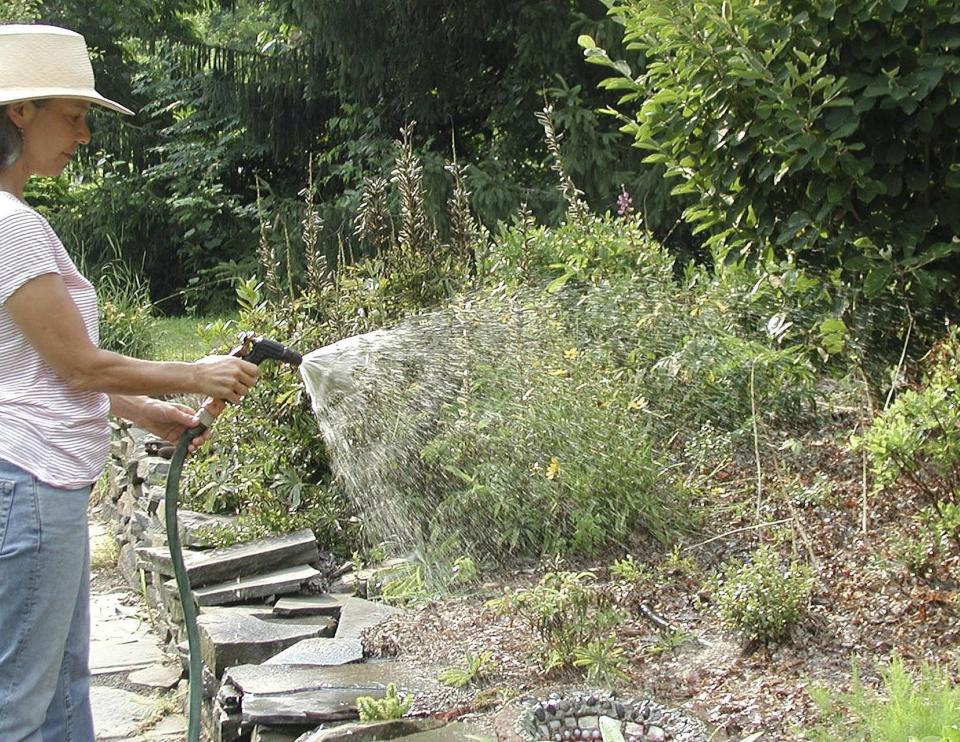 Watering with a hose end sprayer is satisfying to the gardener, but other methods of watering are much more effective in getting enough water into the ground to benefit plants.