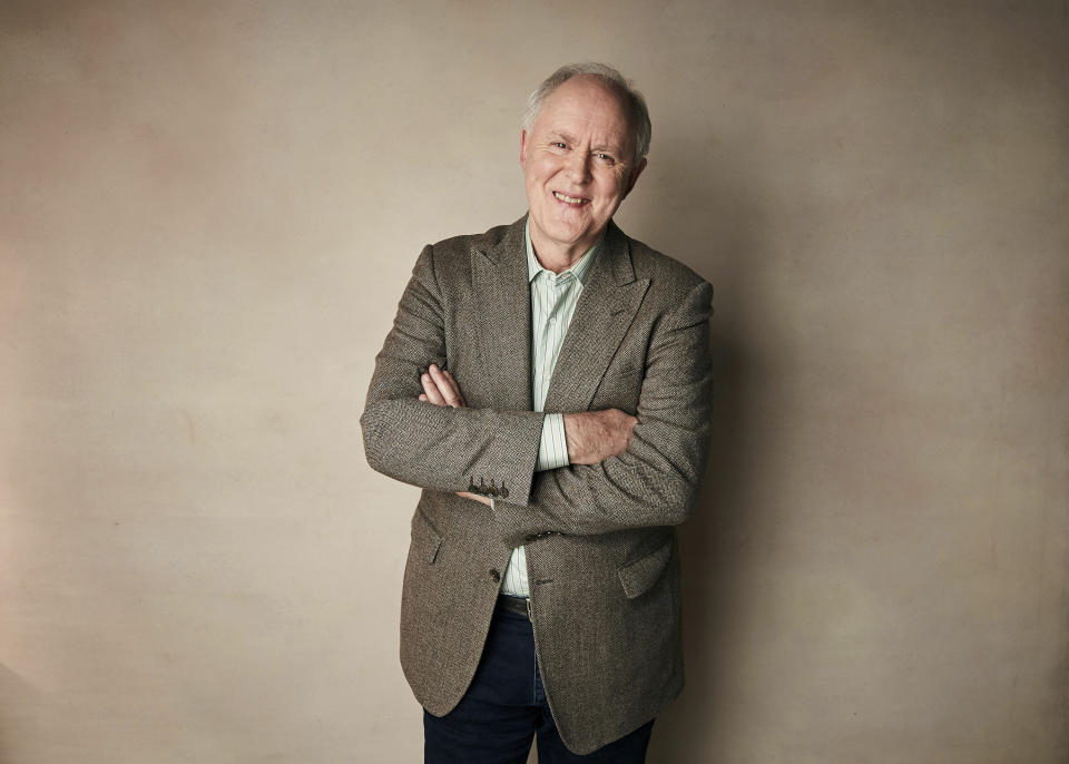 FILE - John Lithgow poses for a portrait to promote during the Sundance Film Festival in Park City, Utah, on Jan. 28, 2019. Lithgow stars in the new PBS series "Art Happens Here With John Lithgow," premiering April 26. (Photo by Taylor Jewell/Invision/AP, File)