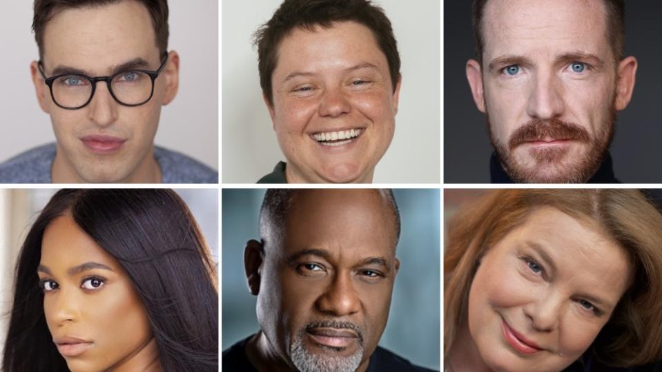 (Top L-R) Grant O’Brien, Ally Beardsley, Marc Evan Jackson, (Bottom L-R) Alexandra Grey, Gregory Alan Williams and Catherine Curtin - Credit: Cooper James; Personal Courtesy; 3 Arts Enterainment; Todd Tyler; STW Talent Agency; Gregory Nanamura