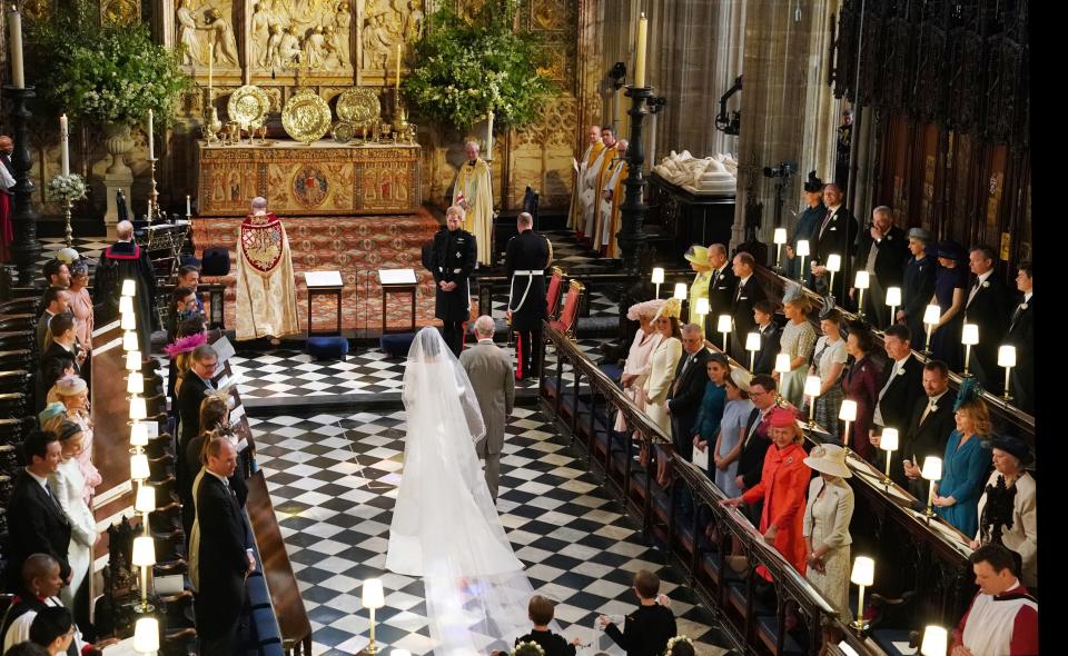 King Charles walked Meghan Markle down the aisle at her wedding to Prince Harry (Getty Images)