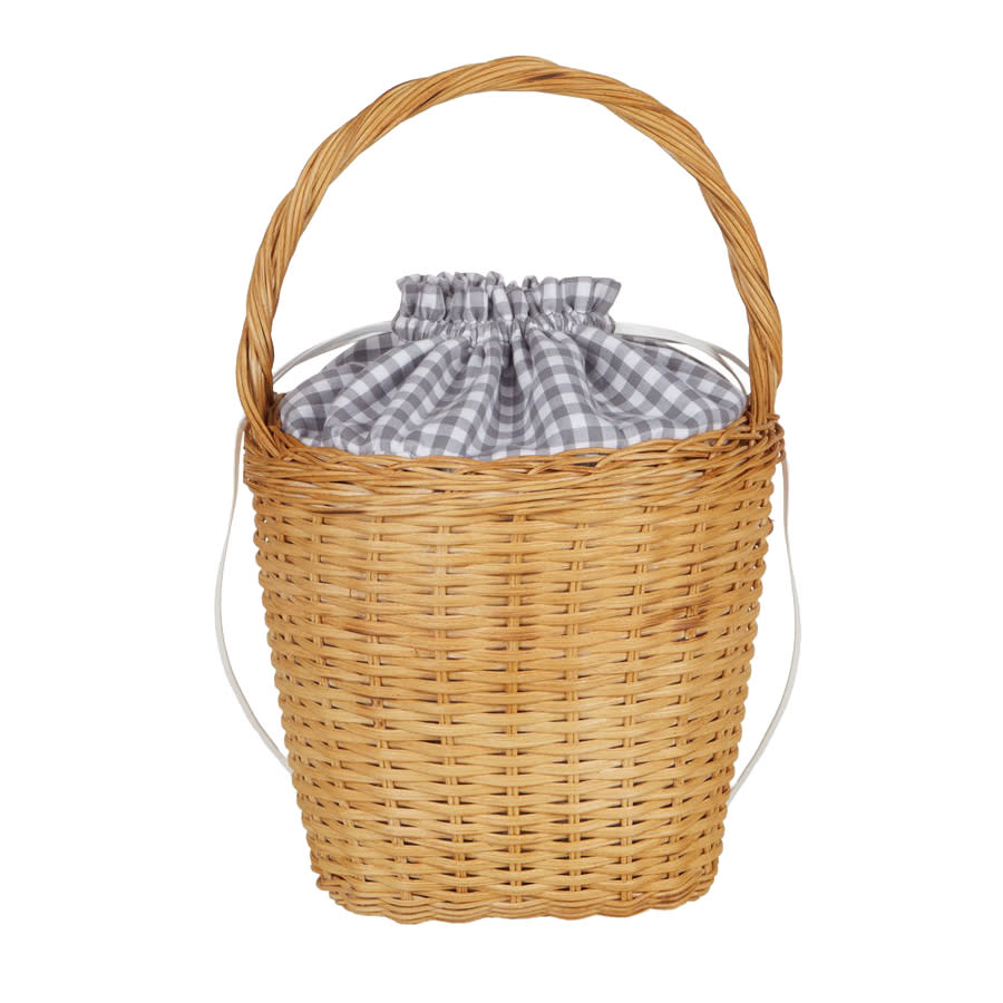 Lily Gingham Draw String Bag