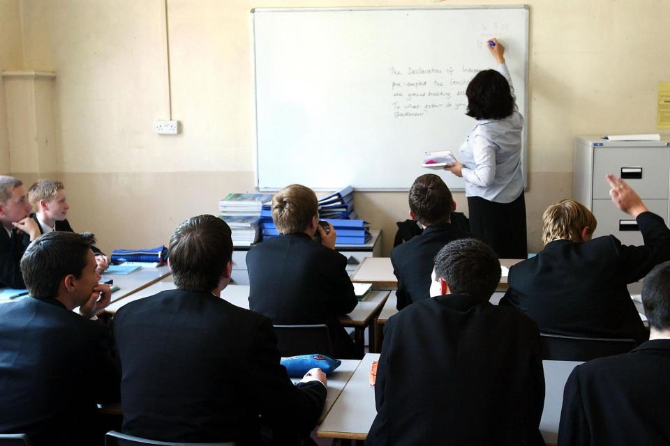 Schools: Head teachers are being forced to slash budgets amid uncertainty over funding plans: Getty