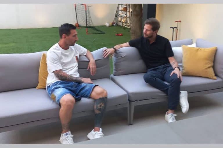 El llamativo patio de Lionel Messi donde lo entrevistó Sebastián Vignolo