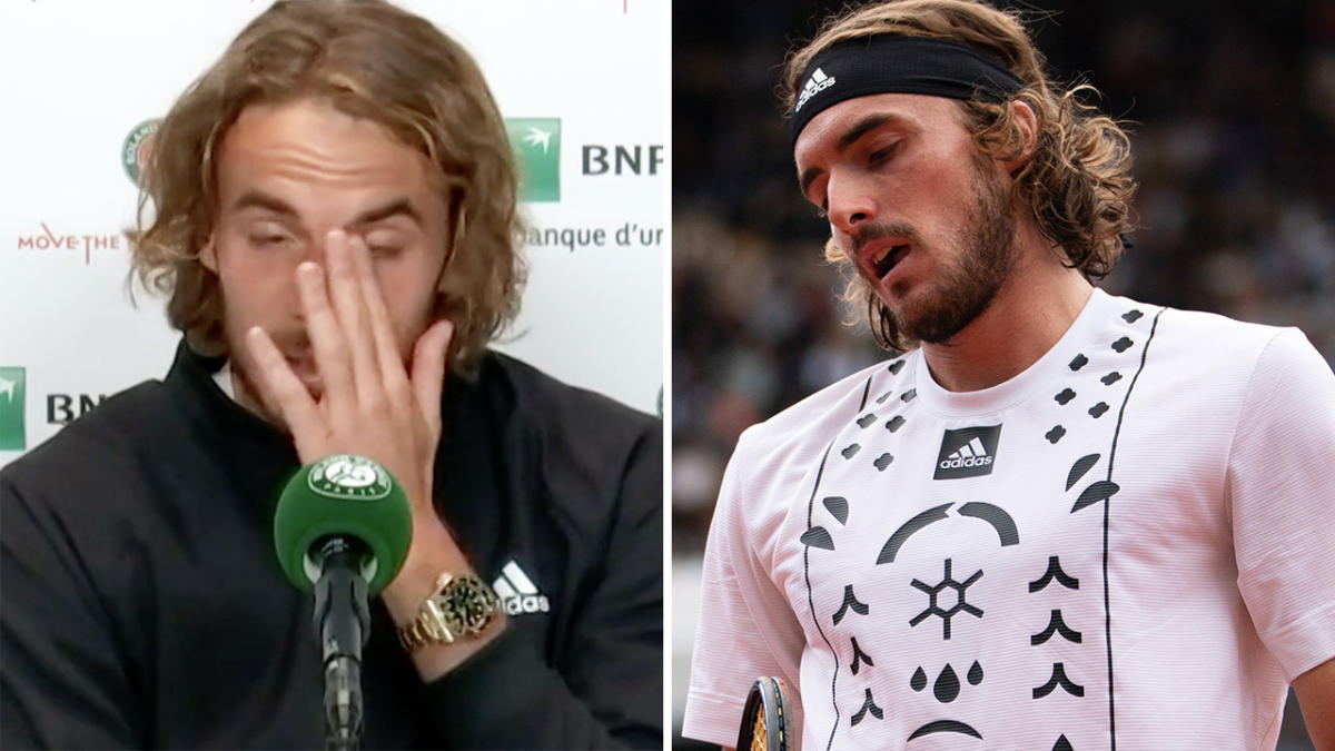 Tsitsipas pleure devant les médias après la défaite