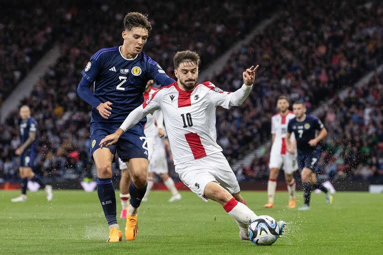 Kiteishvili es el mejor futbolista de la Bundesliga austríaca, en la que juega por Sturm Graz; el director técnico del seleccionado georgiano, Willy Sagnol, lo considera una pieza fundamental.