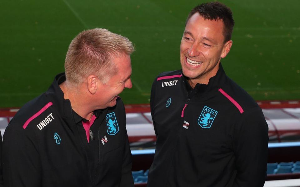 Dean Smith (left) and John Terry (right) have struck up a good relationship - Getty Images Europe