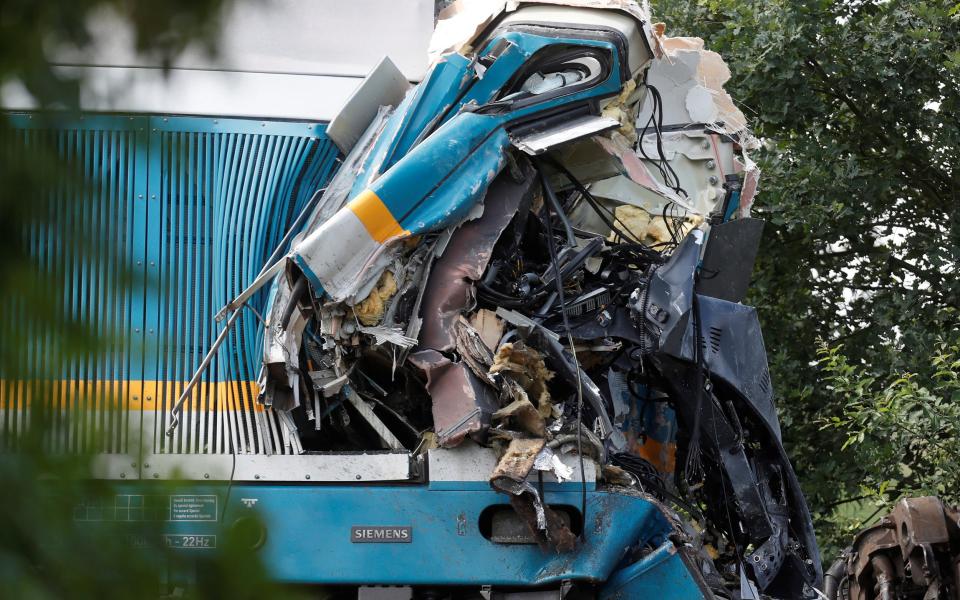 View of a site of a train crash near the town of Domazlice - DAVID W CERNY 