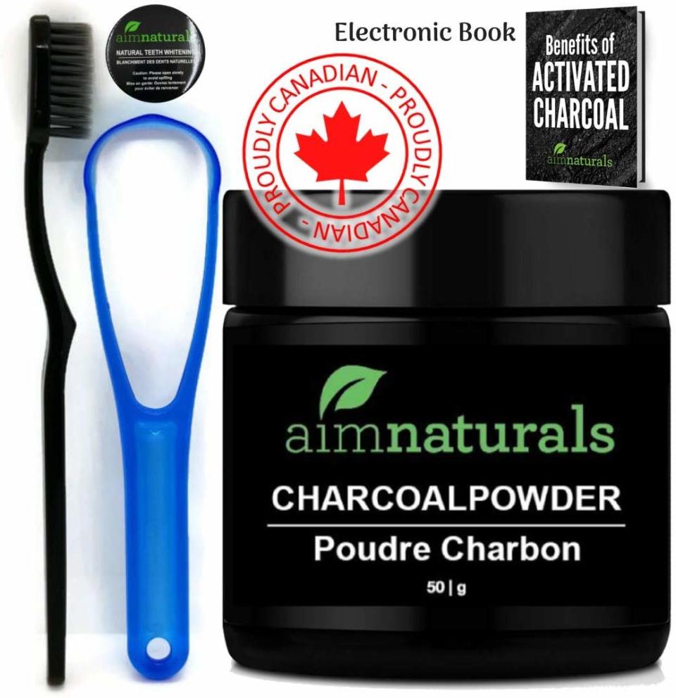 Aimnaturals Natural Teeth Whitening Activated Charcoal Powder 