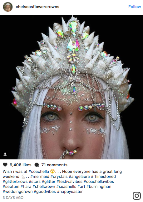 One Woman is Selling Beautiful Mermaid Crowns.