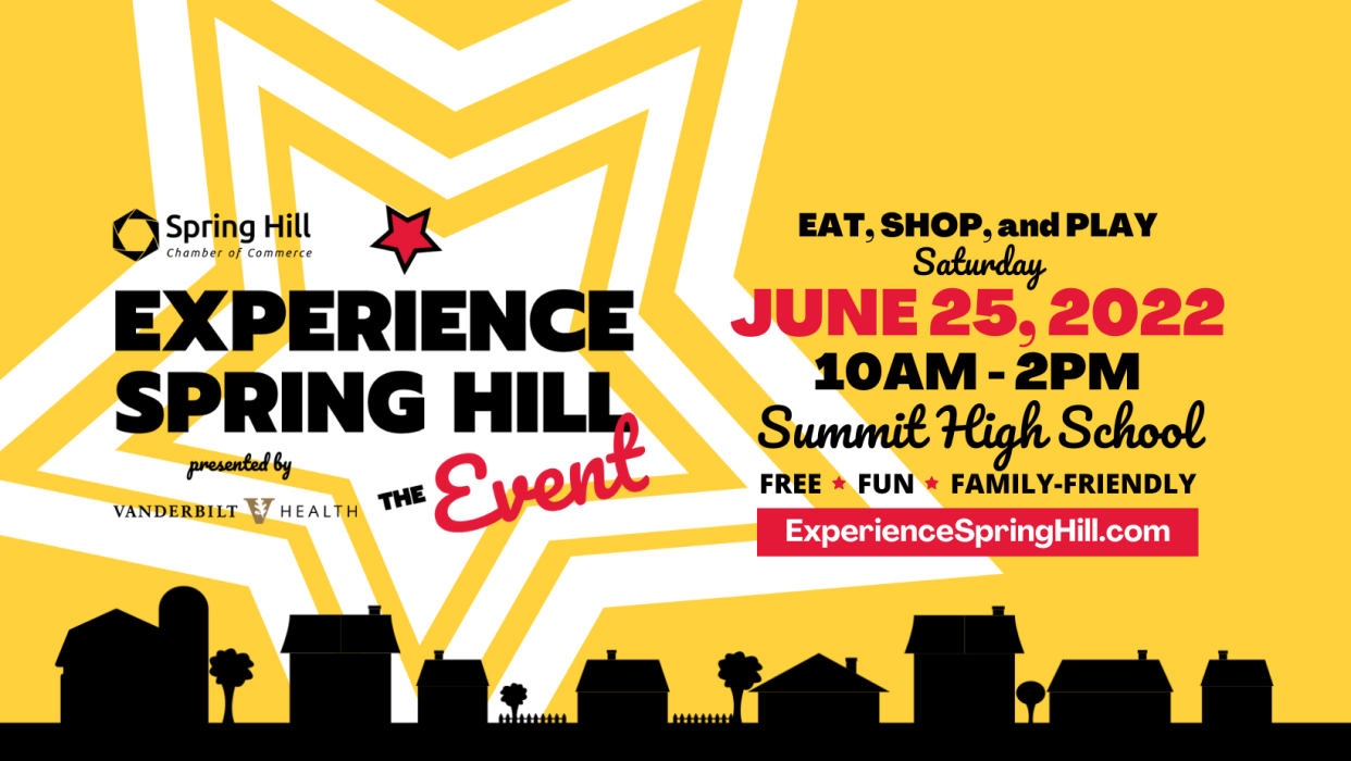 Experience Spring Hill returns from 10 a.m. to 2 p.m. Saturday at Summit High School, which will feature multiple vendors from local businesses, nonprofits and government departments. There will also be lots of games, activities and other family-friendly fun.