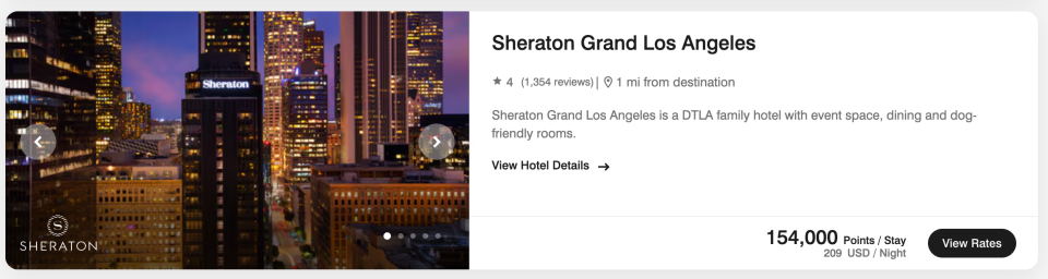 Sheraton Grand LA screenshot