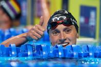 <p>Thumbs up to you if you guessed swimming powerhouse Katie Ledecky! </p>