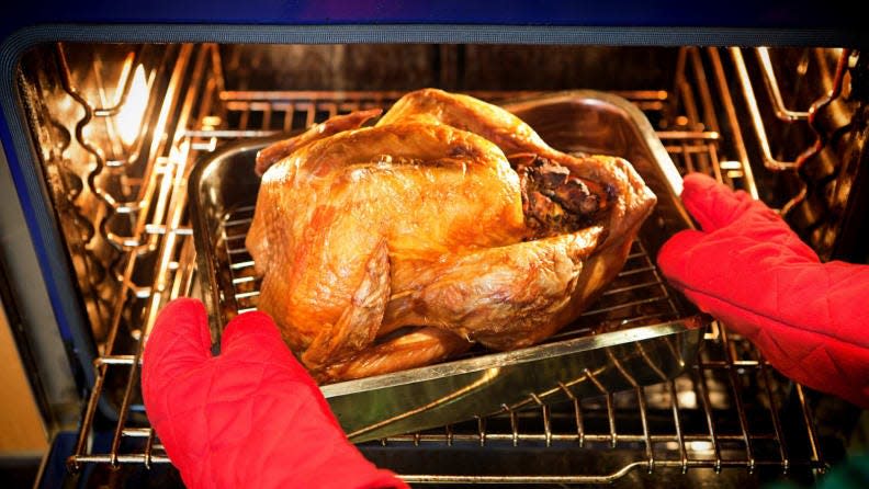 Yes, you need a roasting pan—this one from Viking is useful beyond Thanksgiving.