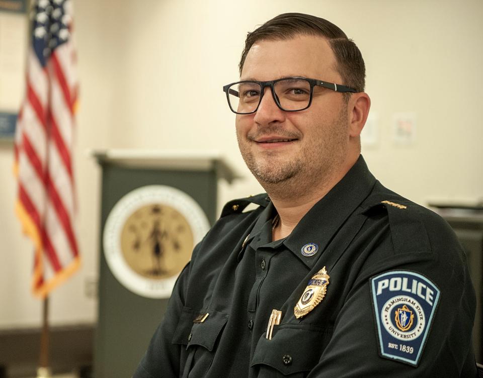 Joseph Cecchi worked 15 years at Quinsigamond Community College, rising to the rank of captain, before being named chief at Framingham State University.