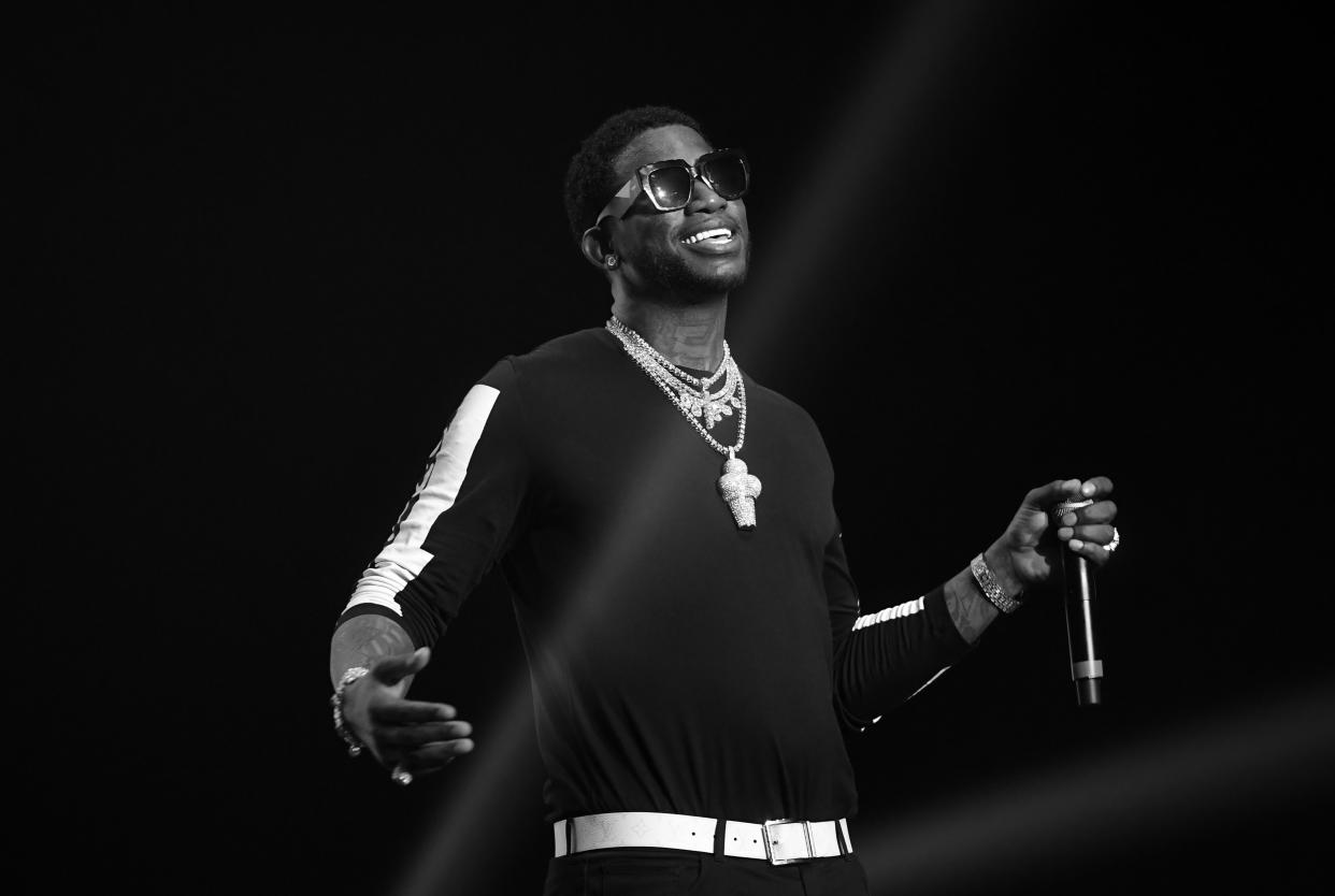 Rapper Gucci Mane performs on March 31, 2018, in Atlanta. (Paras Griffin via Getty Images)