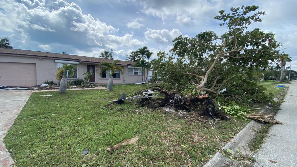 Some Brevard County residents are cleaning up storm damage after a  tornado came through their neighborhood Wednesday evening.