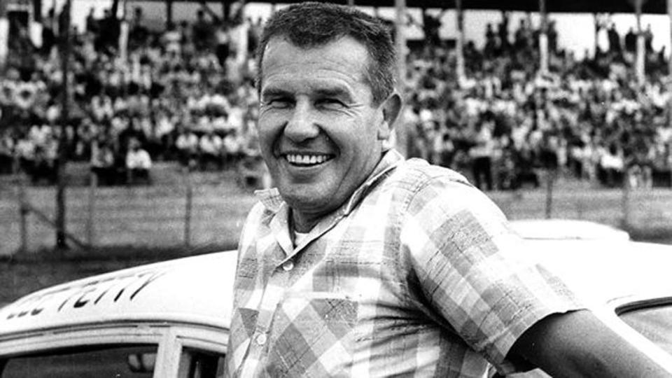 Lee Petty at the first Nascar Grand National (first named "Strictly Stock") held in Charlotte on June 19th.