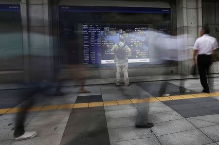 Asian stocks extended their losses in afternoon trade on Friday