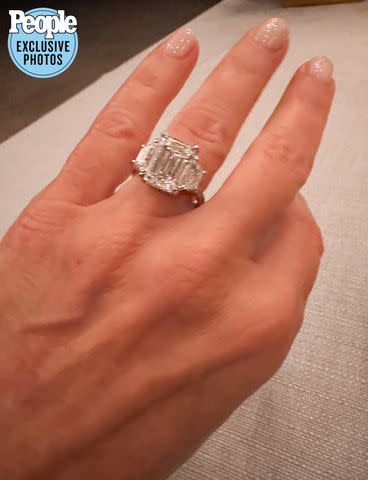 <p>Melissa Rivers</p> Melissa Rivers engagement ring