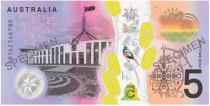 <p>Australia’s five Dollar Note (International Bank Note Society) </p>