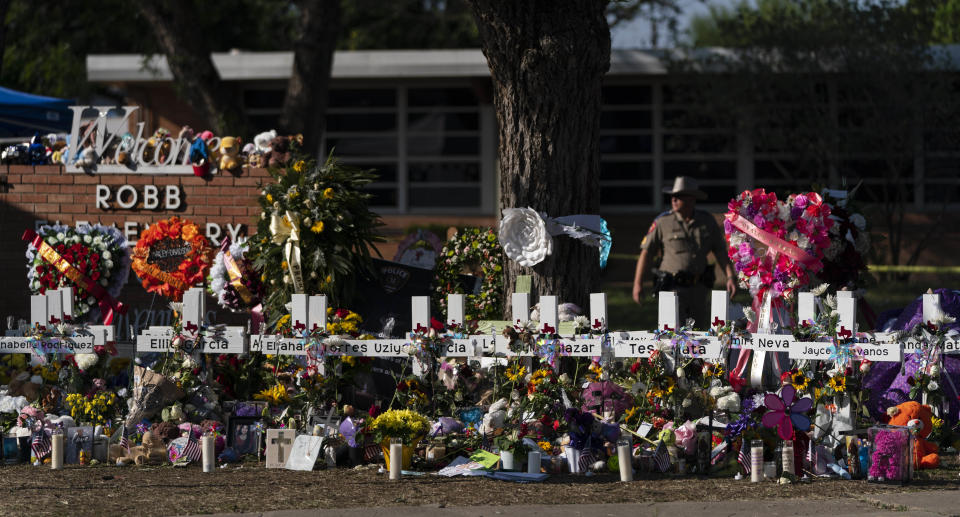 19 school children and two teachers were killed during a mass shooting inside a Texas school in May. Source: AAP