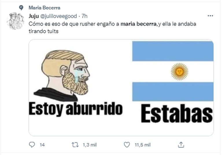 Los memes luego del descargo de María Becerra