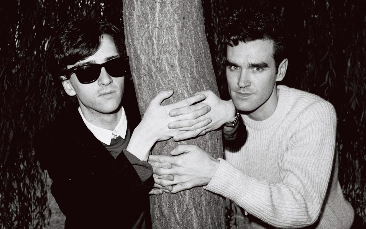 Morrissey and Johnny Marr in a promotional shoot for The Smiths in 1983 - Redferns