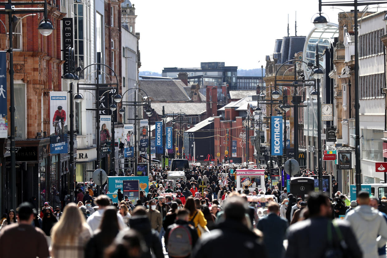 Racist hate crimes have soared since the easing of England's coronavirus lockdown, a charity has said. (George Wood/Getty Images)