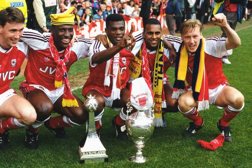 Kevin Campbell with his former team mates -Credit:Getty Images