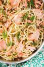 <p>Smoked salmon pasta sounds really fancy, but the truth is, it's the easiest and fastest pasta we've ever made. It comes together in just under 30 minutes making it the perfect dish to whip up on a weeknight, but still good enough to impress your guests. </p><p>Get the <a href="https://www.delish.com/uk/cooking/recipes/a29844059/smoked-salmon-pasta-recipe/" rel="nofollow noopener" target="_blank" data-ylk="slk:Smoked Salmon Pasta;elm:context_link;itc:0;sec:content-canvas" class="link ">Smoked Salmon Pasta</a> recipe.</p>